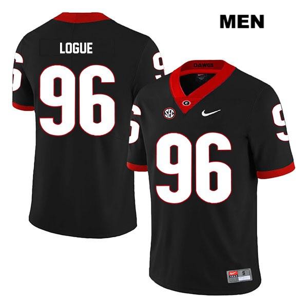 Georgia Bulldogs Men's Zion Logue #96 NCAA Legend Authentic Black Nike Stitched College Football Jersey RTK4356XR